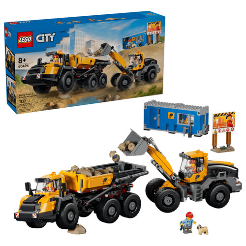 Lego city dump truck - lego, front
