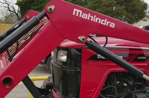 Mahindra silver front loader - silver,
